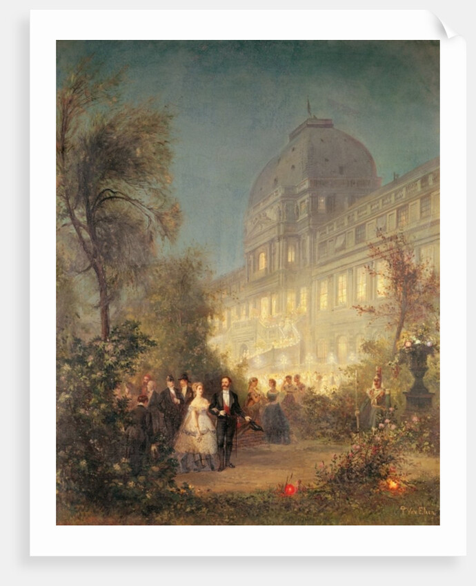 Evening Party at the Tuileries, 10th June 1867 by Pierre Tetar van Elven