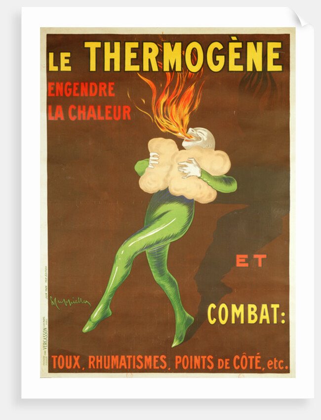 Poster advertising the 'Thermogene' heating pad, 1926 by Leonetto Cappiello