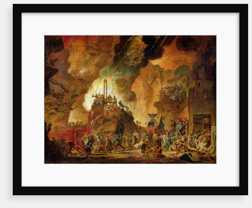 The Triumph of the Guillotine in Hell by Nicolas Antoine Taunay
