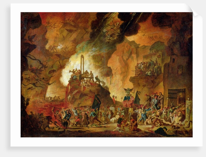The Triumph of the Guillotine in Hell by Nicolas Antoine Taunay