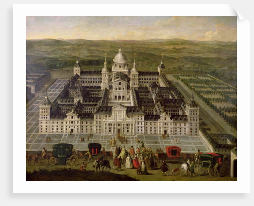 View of El Escorial by Spanish School