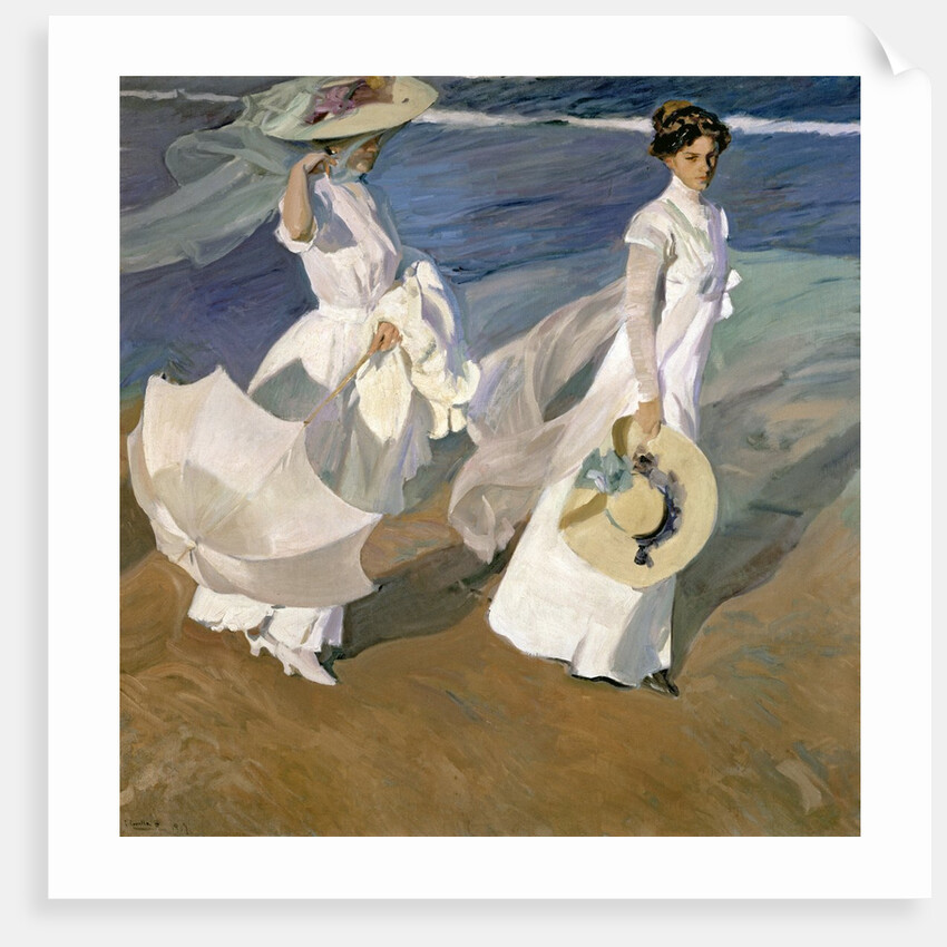 Strolling along the Seashore, 1909 by Joaquin Sorolla y Bastida