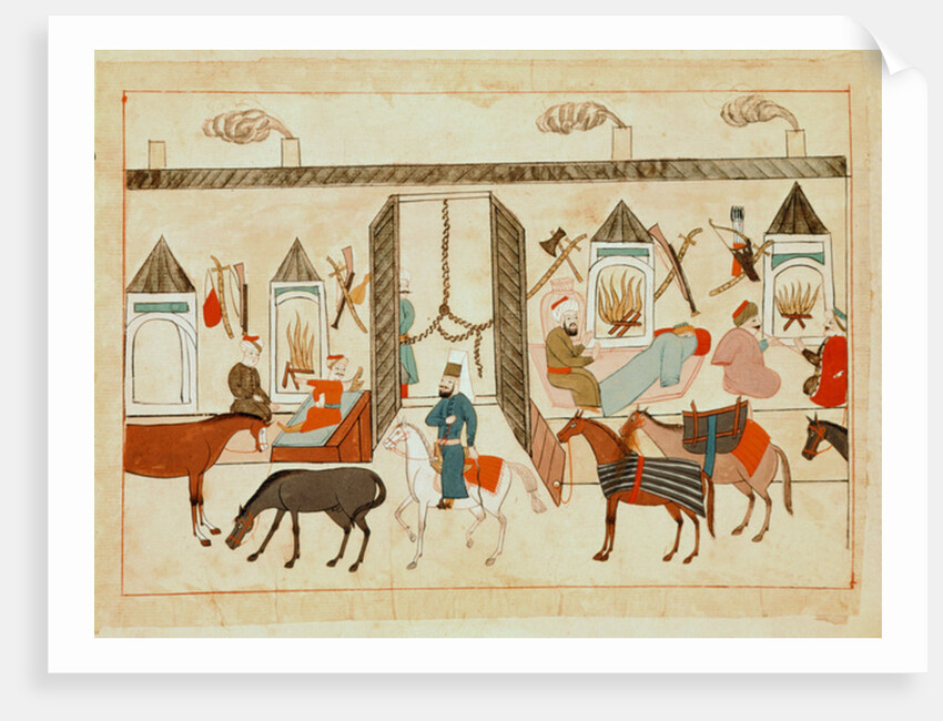 Ms 1671 Interior of the Sultan's Palace in Istanbul, c.1580 by Islamic School