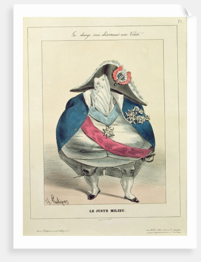 The Happy Medium, caricature of Louis-Philippe by Charles Philipon