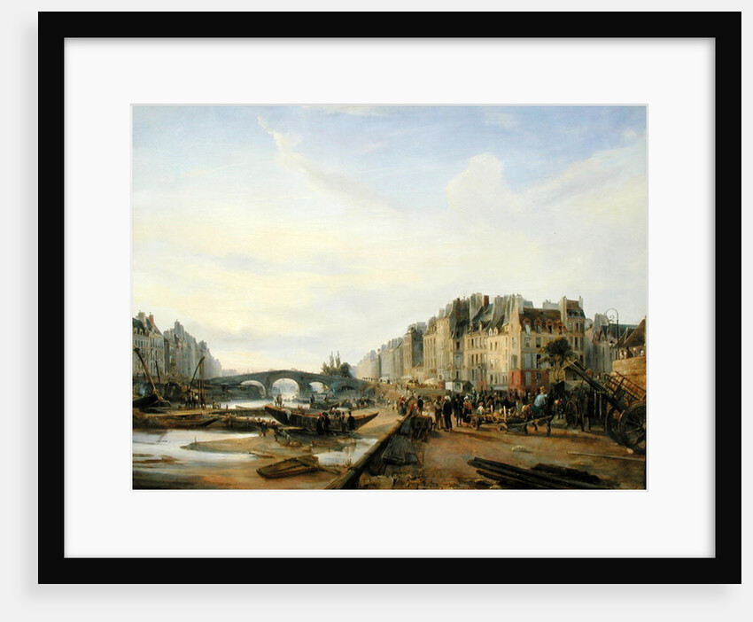 Pont Marie and the Quai Saint-Paul by Charles Louis Mozin