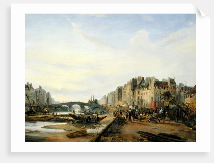 Pont Marie and the Quai Saint-Paul by Charles Louis Mozin