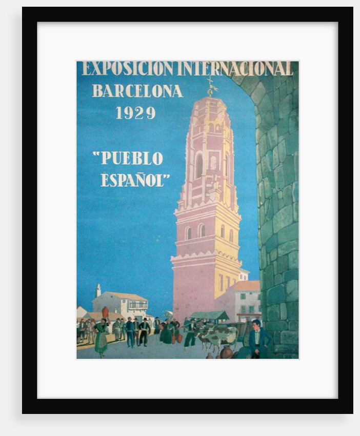 Poster advertising the International Exhibiton in Barcelona, 1929 by Xavier Nogues