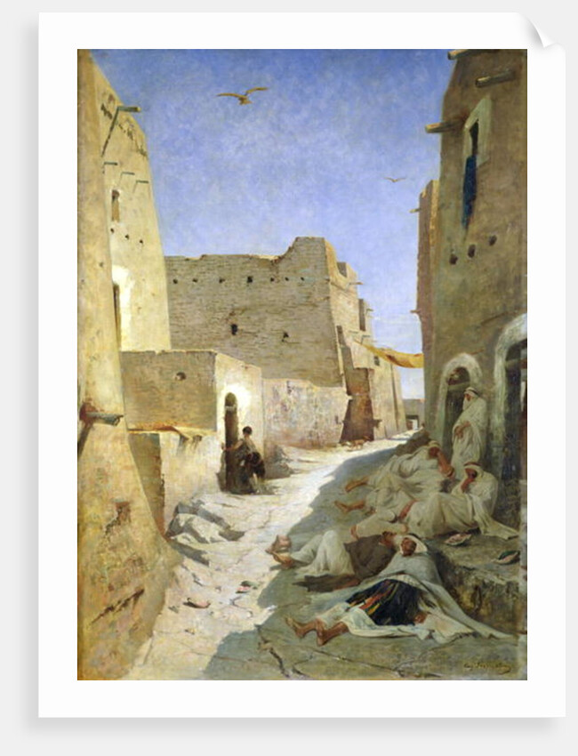 The Bab-El-Gharbi Road, Laghouat, 1859 by Eugene Fromentin