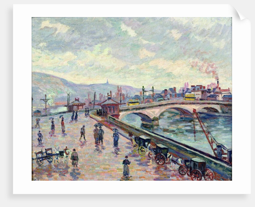 The Seine at Rouen by Jean Baptiste Armand Guillaumin