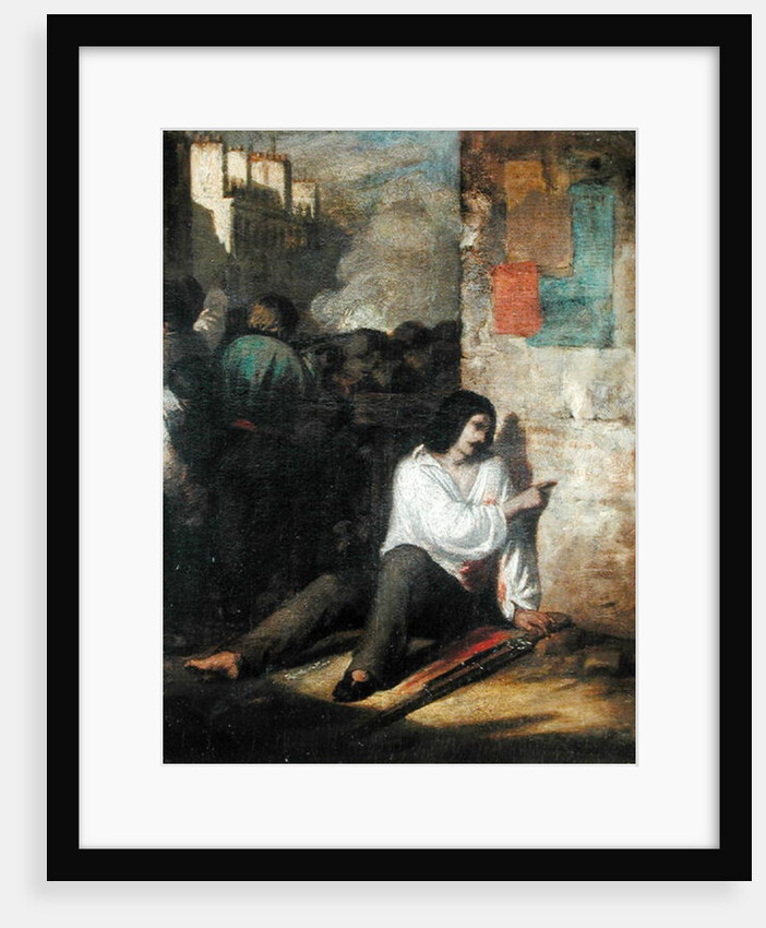 The Barricade in 1848 or, The Injured Insurgent, 1848-52 by Tony Johannot