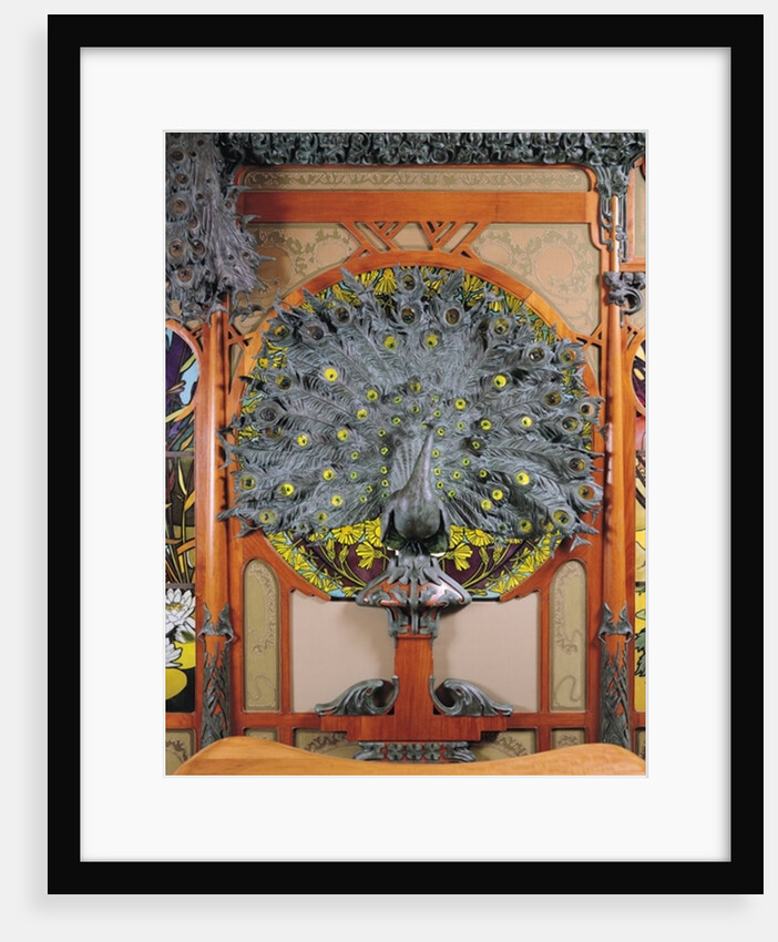 A peacock by Alphonse Marie Mucha