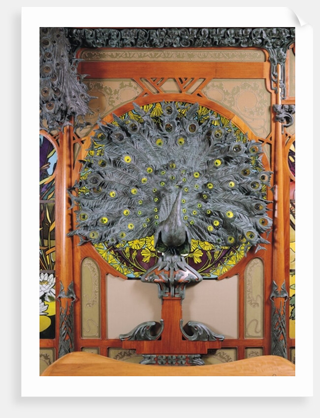 A peacock by Alphonse Marie Mucha