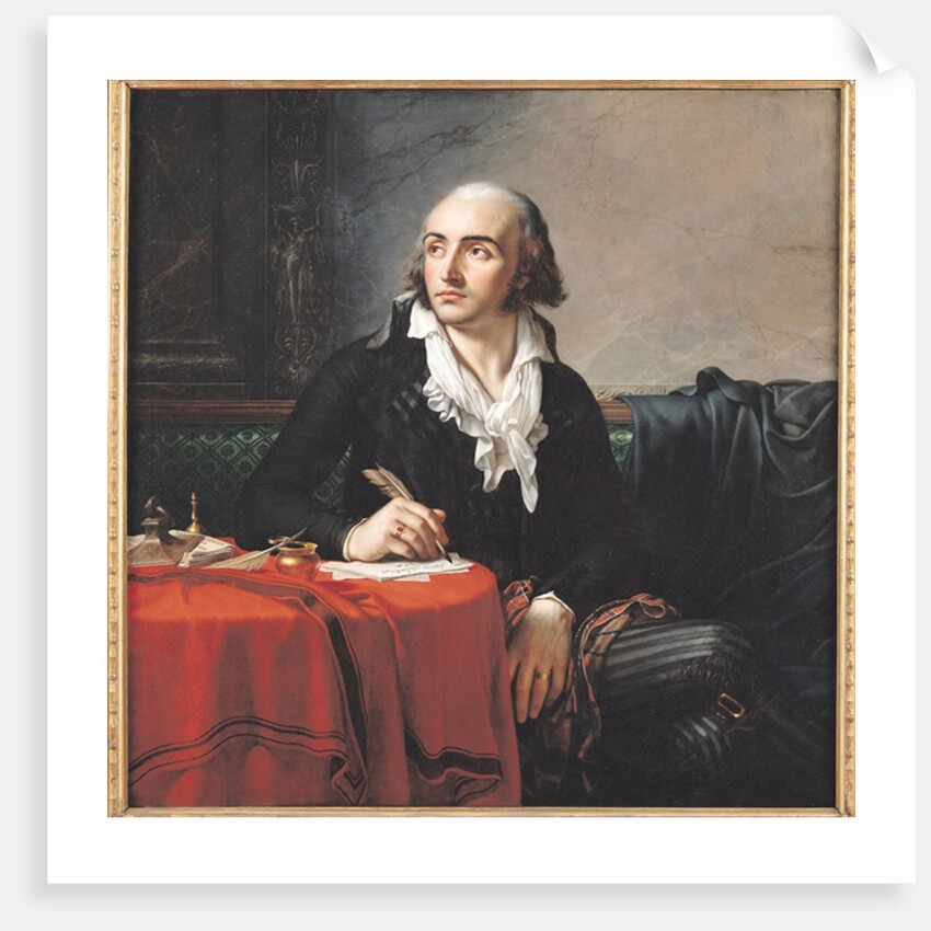 Portrait of Giuseppe Fravega 1795 by Anne Louis Girodet de Roucy-Trioson