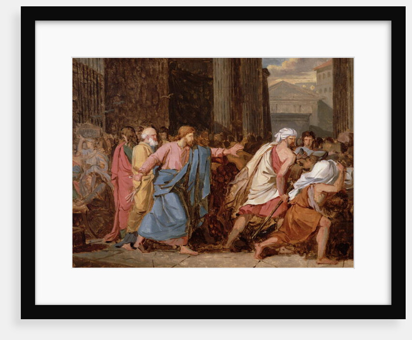 Jesus Driving the Merchants from the Temple by Jean-Germain Drouais