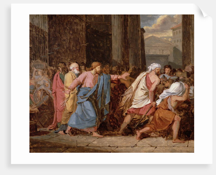 Jesus Driving the Merchants from the Temple by Jean-Germain Drouais