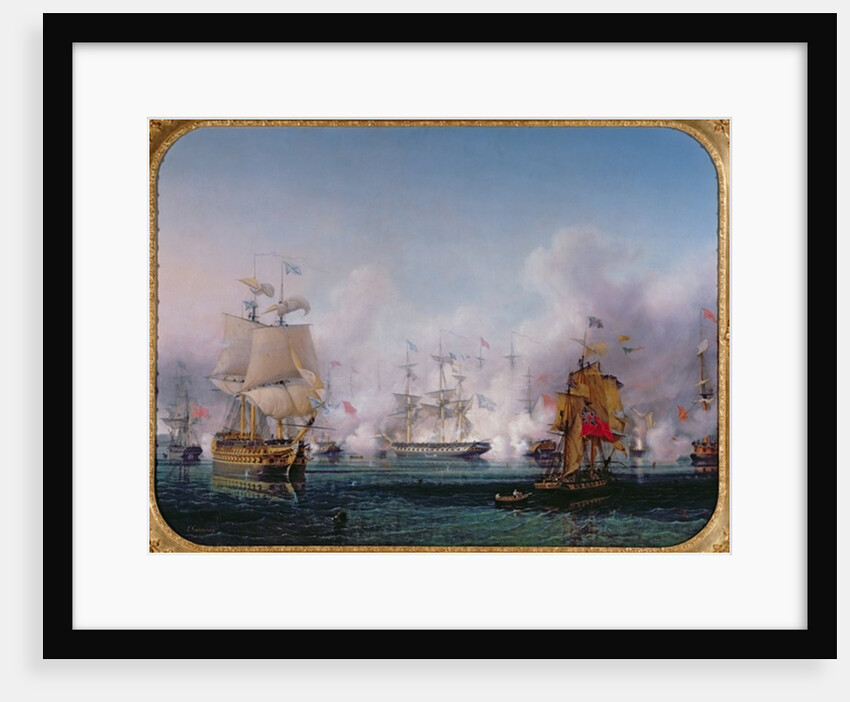 Episode of the Battle of Navarino, 20th October 1827, c.1853 by Ambroise-Louis Garneray