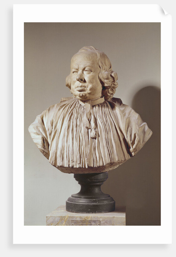 Portrait Bust of Canon Alexandre-Gui Pingre by Jean-Jacques Caffieri