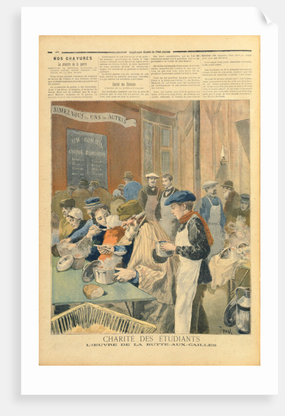 The Charity of the Students: The Soup Kitchen at Butte-aux-Cailles by Oswaldo Tofani