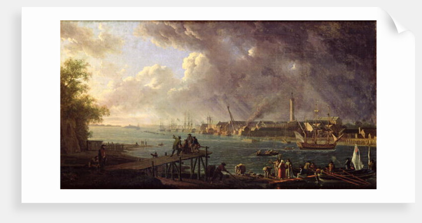 View of the Port of Lorient by Jean-Francois Hue