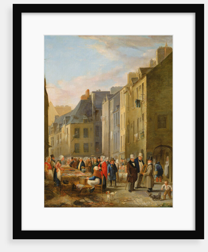 The Fish Market in Cherbourg, 1830-40 by Bon Dumouchel