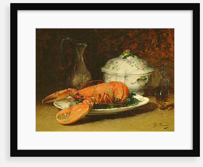 Still Life with a Lobster and a Soup Tureen by Guillaume Romain Fouace