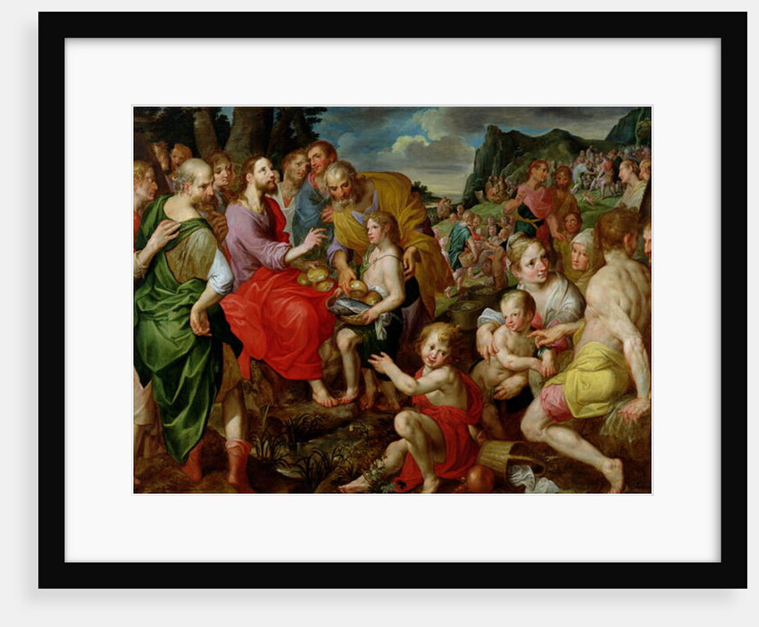 The Feeding of the Five Thousand by Ambrosius the Elder Francken