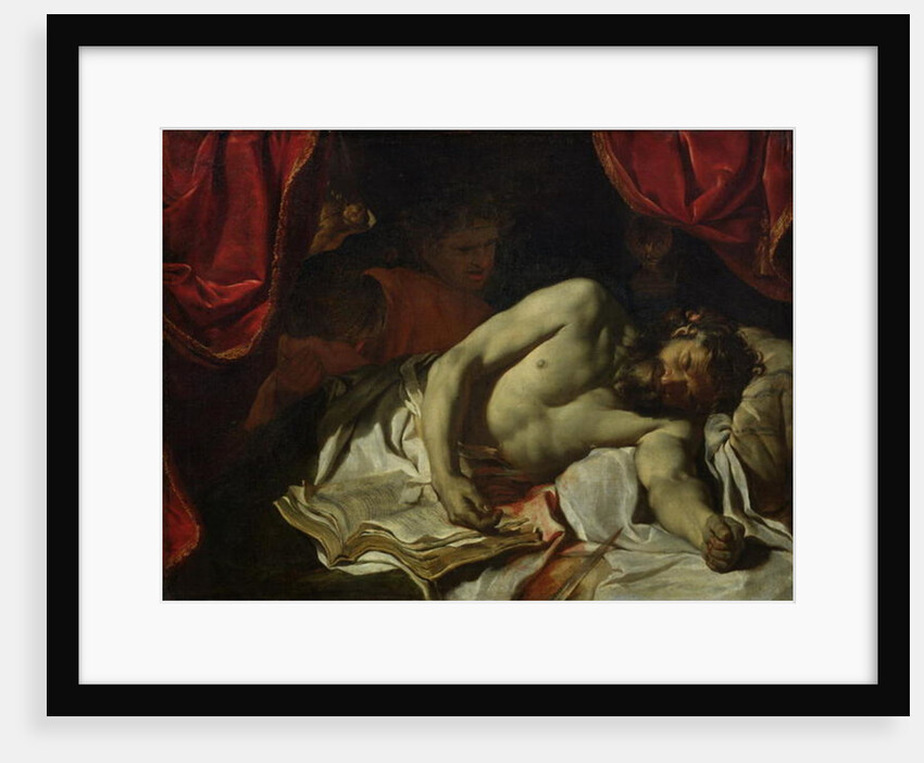 The Death of Cato of Utica 1646 by Charles Le Brun