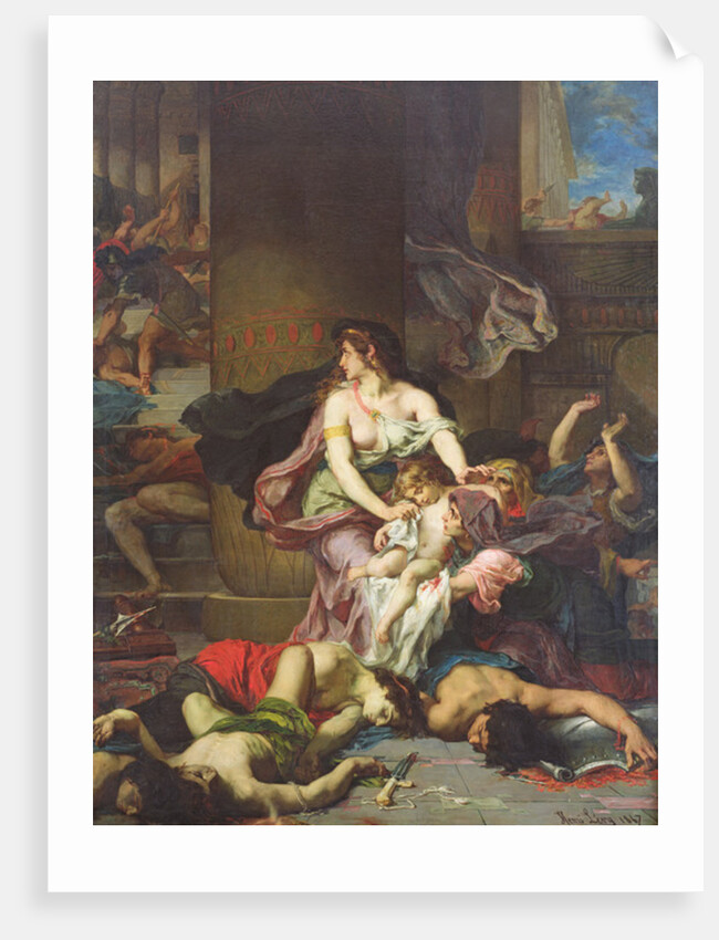 Joash Saved from the Massacre of the Royal Family, 1867 by Henri Leopold Levy