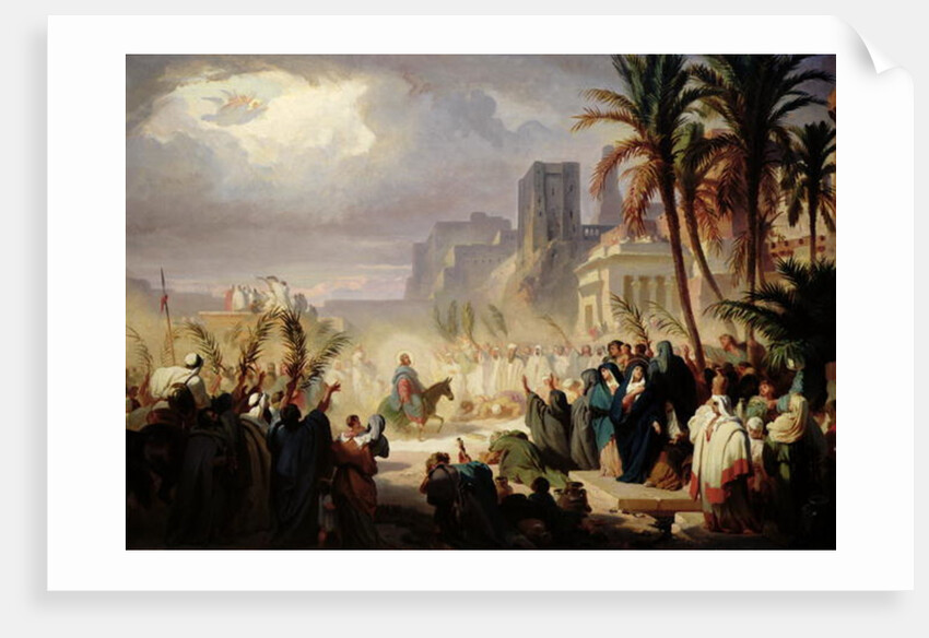 The Entry of Christ into Jerusalem by Louis Felix Leullier