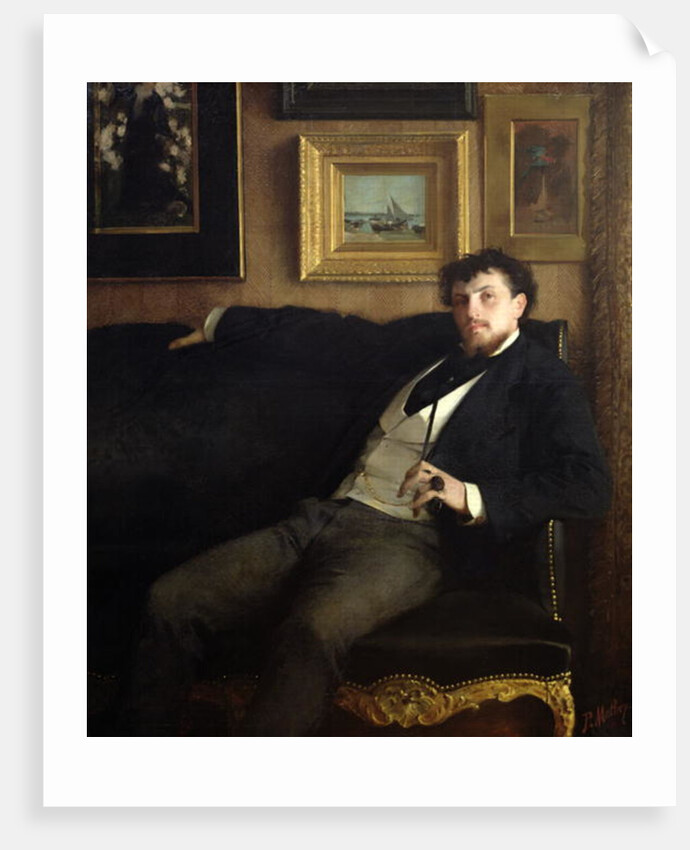 Portrait of Ernest Duez 1876 by Paul Mathey