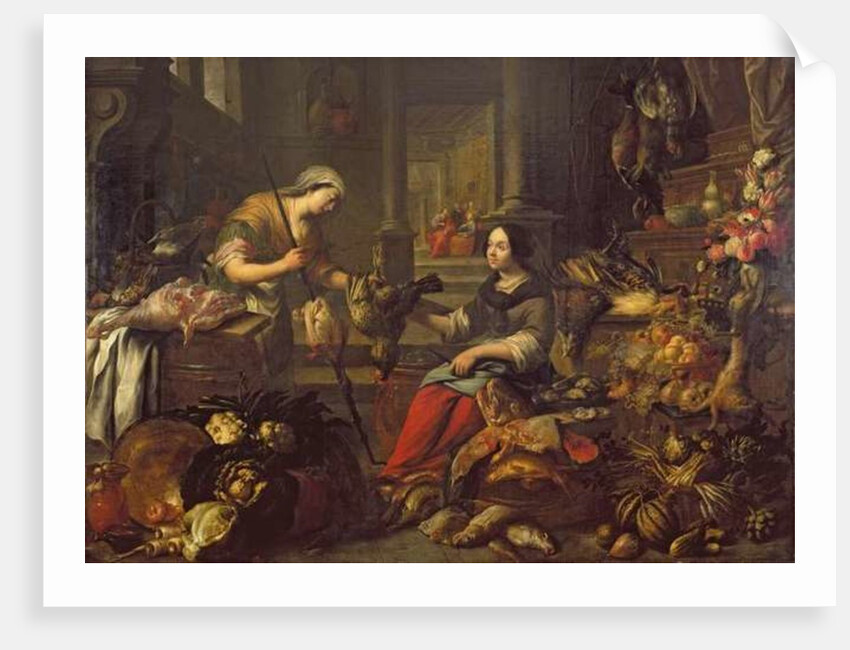 Jesus at the Home of Martha and Mary by Michel de Bouillon