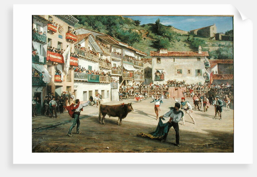 Training Fight in Biscay, 1869 by Gustave Colin