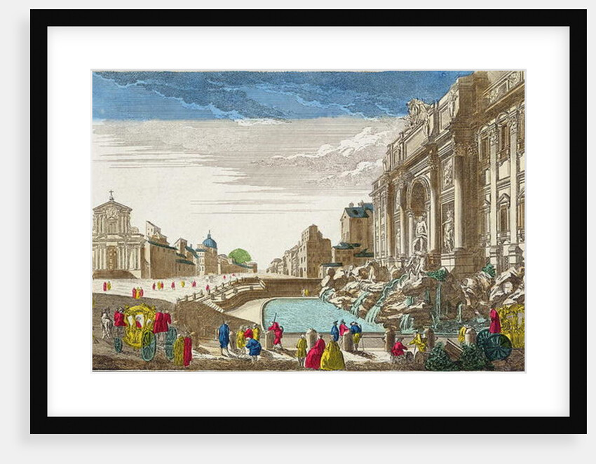 The Trevi Fountain, Rome by French School