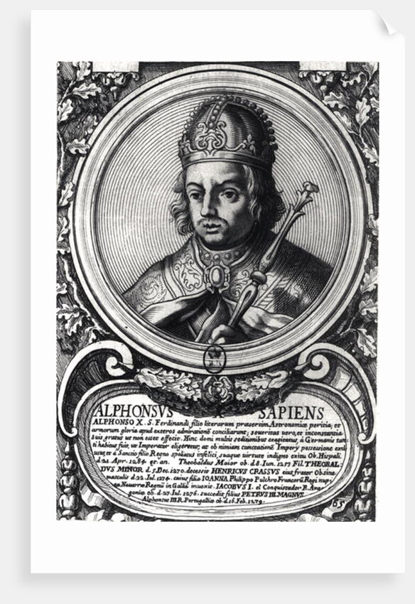 Portrait of Alfonso X 'the Wise' by Anonymous