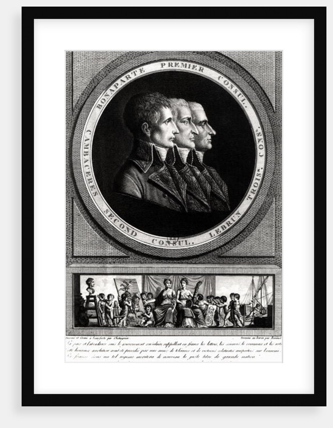 Portrait of the Three Consuls of the Republic, completed by Edme Bovinet by Alexis Chataigner