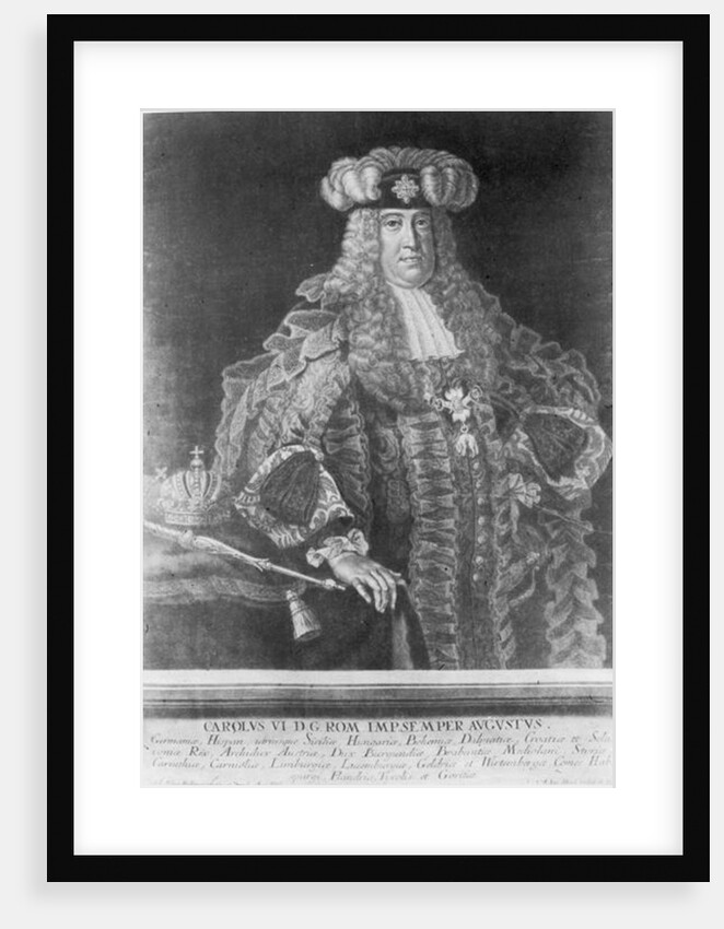 Charles VI, Holy Roman Emperor by Johann Elias Ridinger or Riedinger