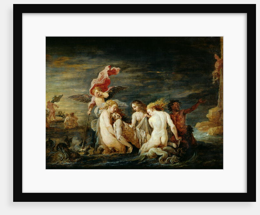 Hero and Leander: Leander Found by the Nereids, copy of a painting by Domenico Feti, 1650-56 by David the Younger Teniers