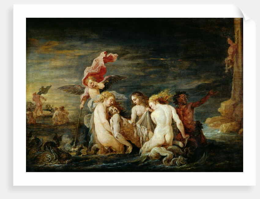 Hero and Leander: Leander Found by the Nereids, copy of a painting by Domenico Feti, 1650-56 by David the Younger Teniers