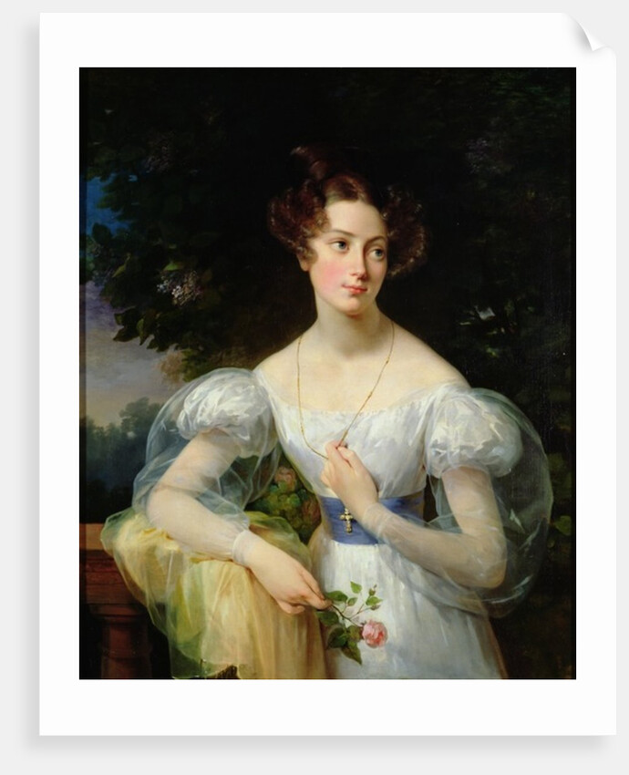 Portrait of Hortense Ballu, future Madame Alphonse Jacob-Desmalter, c.1832-37 by Antoinette Cecile Hortense Lescot Haudebourt