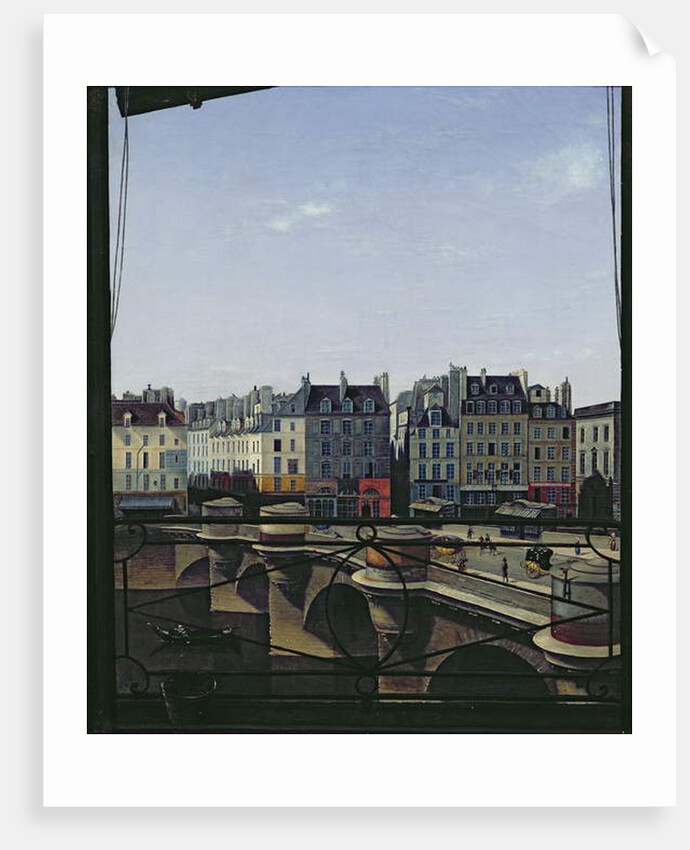 View of the Pont Neuf, c.1845 by Joseph Eusebie Prevot