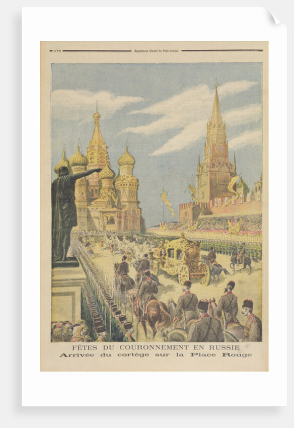 Celebration for the Coronation of Tsar Nicolas II Arrival of the Cortege in Red Square by Henri Meyer