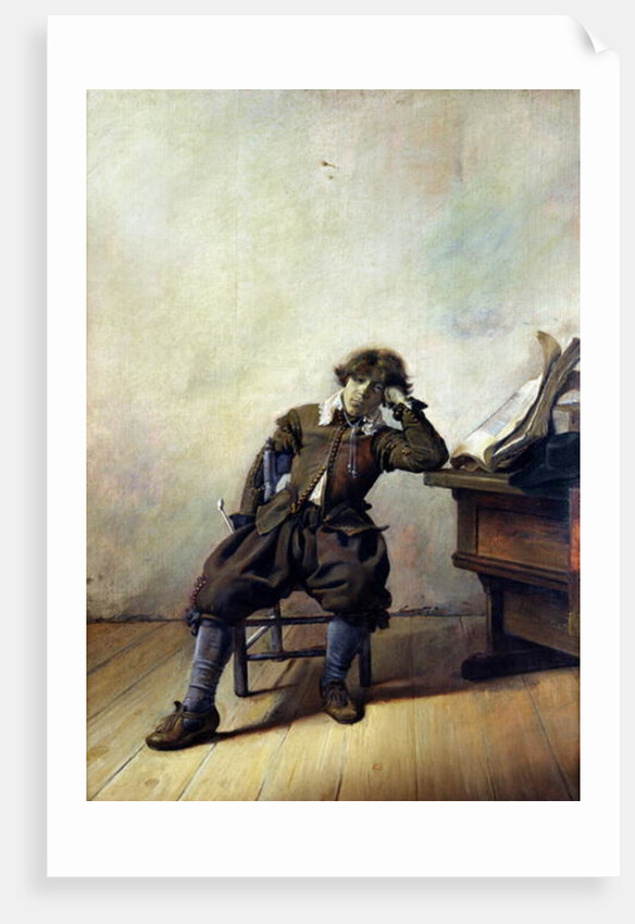 A Young Student in his Study or, The Smoker, c.1630-33 by Pieter Codde