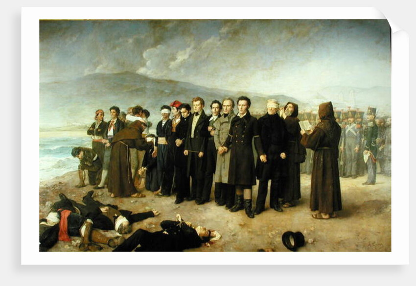 Execution of Jose Maria de Torrijos y Uriarte and his Companions in 1831, 1888 by Antonio Gisbert