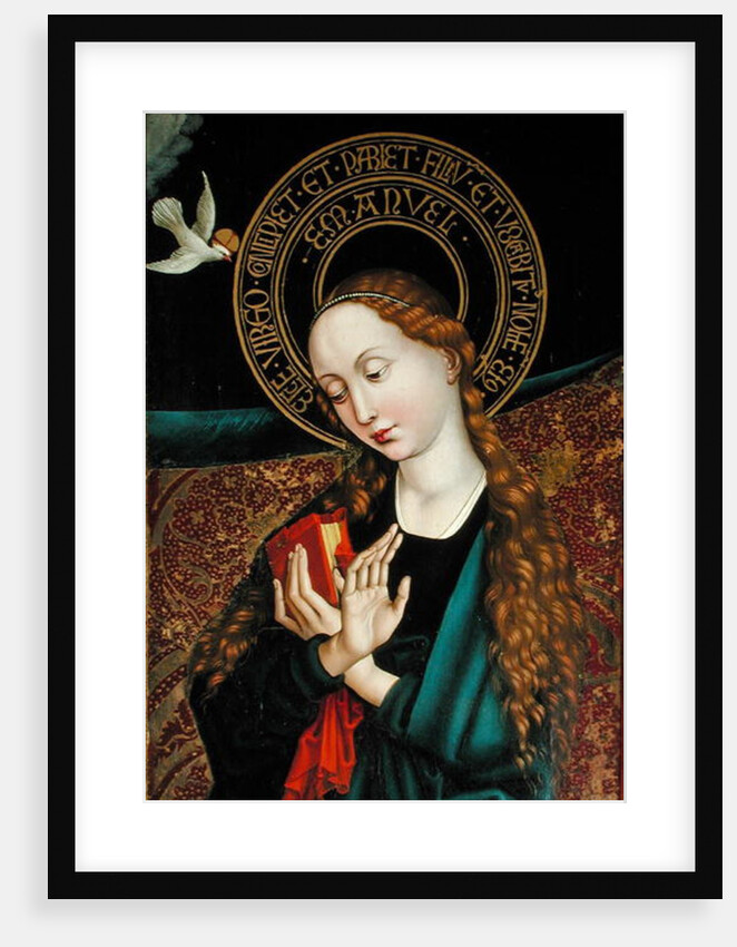 Detail of the Virgin from the Annunciation by Martin Schongauer