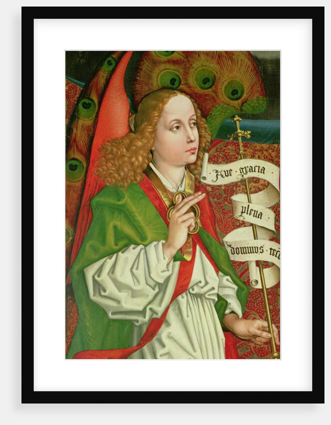 Detail of the Archangel Gabriel by Martin Schongauer