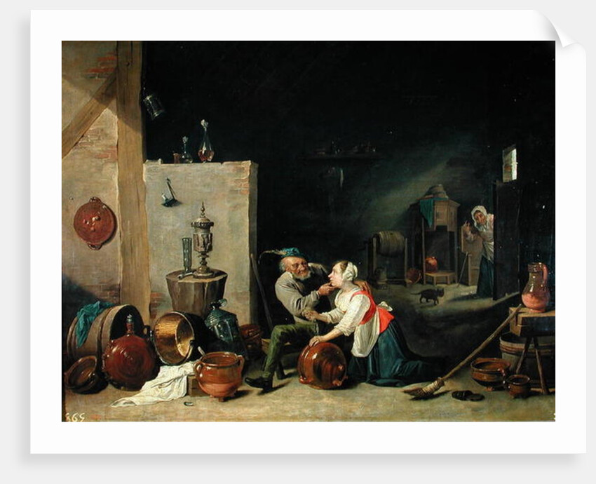 The Old Man and the Servant, 1800 by David the Younger Teniers