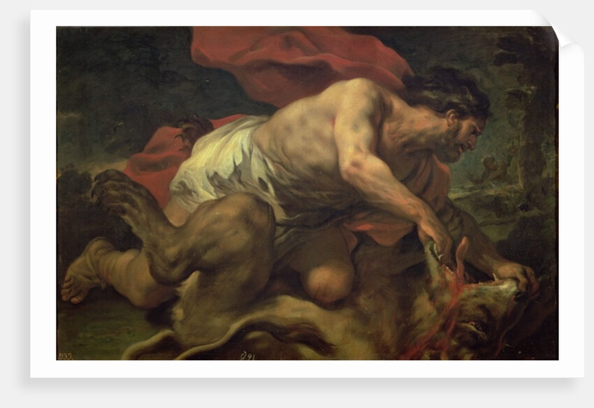 Samson and the Lion by Luca Giordano