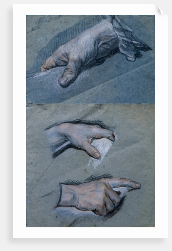 Study of the Hands of a Man by Maurice Quentin de la Tour
