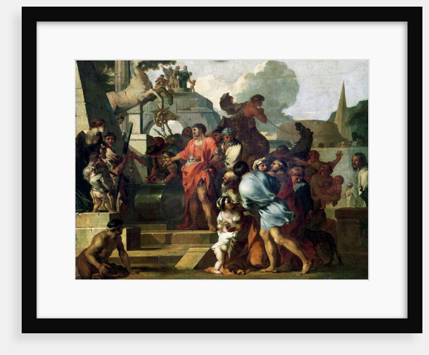 Augustus before the Tomb of Alexander III the Great by Sebastien Bourdon