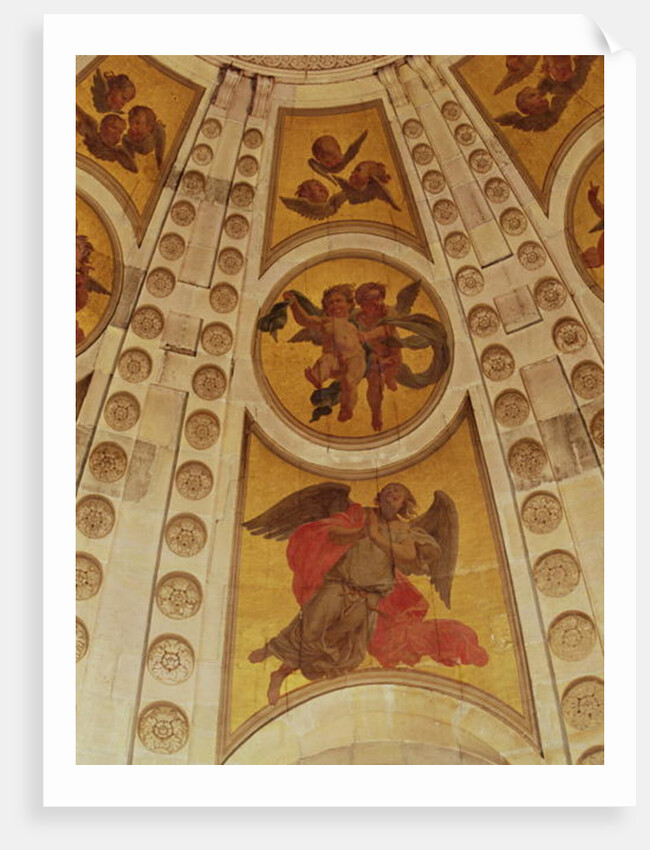 Detail of angels from the dome, built 1635-42 by Philippe de Champaigne